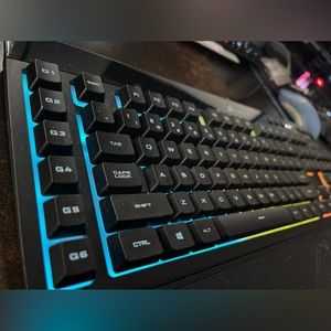Corsair K55 (CH9206015NA) Wired RGB Backlit Gaming Keyboard [MINT]